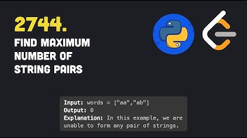 Leetcode | 2744. Find Maximum Number of String Pairs
