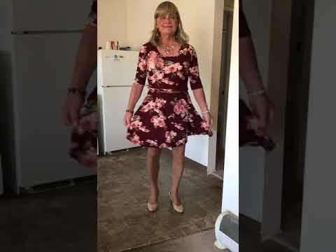 Paulette Wearing Pretty Floral Dress Crossdresser Youtube
