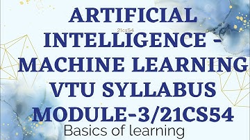 Artificial Intelligence and Machine learning/VTU syllabus/21CS54/Module 3/LEC 1/ learning and types