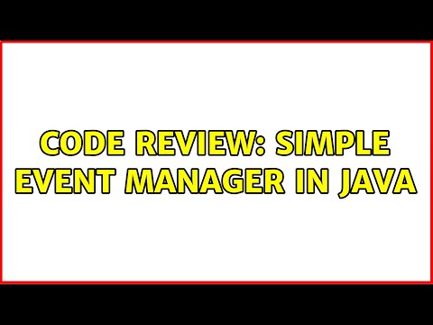 Code Review: Simple event manager in Java