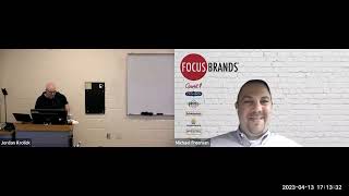 Michael Freeman (CBO, McAlister's) provides franchising insights to Jordan Krolick (Professor, KSU)