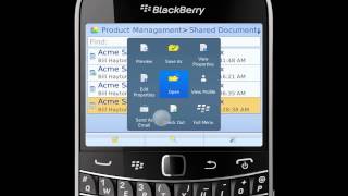 BlackBerry Client for Microsoft SharePoint Demo screenshot 1