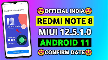 Redmi Note 8 MIUI 12.5 With Android 11 Update | Redmi Note 8 New Update | Redmi Note 8 Update