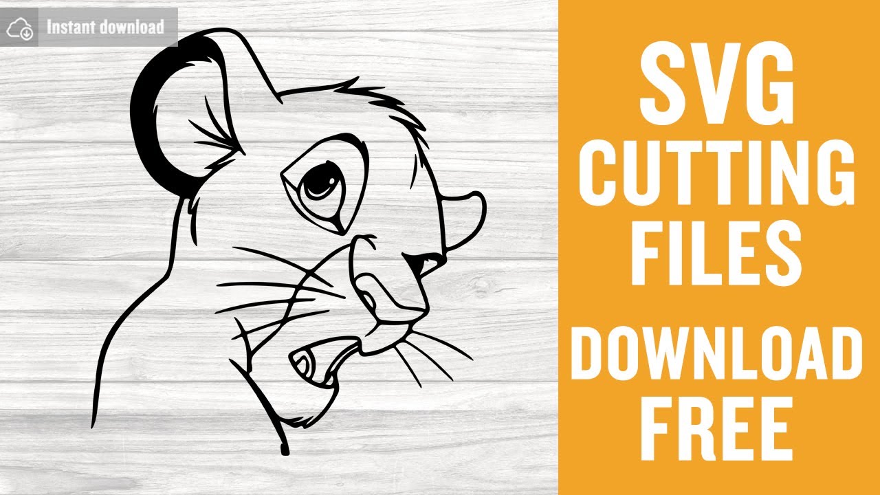 Download Simba Disney Svg Free Cutting Files for Silhouette Instant Download - YouTube