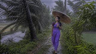 Relaxing Rain Walk in Bangladesh Village 🌧️ Peaceful Rain Sounds for Deep Sleep & Calm 🌿💤 screenshot 3
