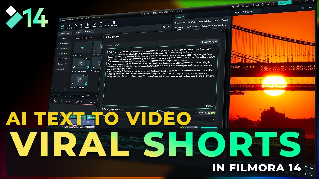 Filmora AI Tool Converts Your Script into a Video in Minutes! (Viral Text to Video)