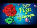 МК Роза из бисера. Beaded rose. Tutorial. DIY. Beading for beginners. Beaded pendant, earrings.