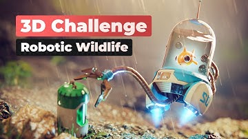 New 3D Animation Challenge: Robotic Wildlife #3d #challenge