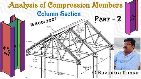 Analysis of Compression Member || Column Section || Part-2  || by G Ravindra Kumar