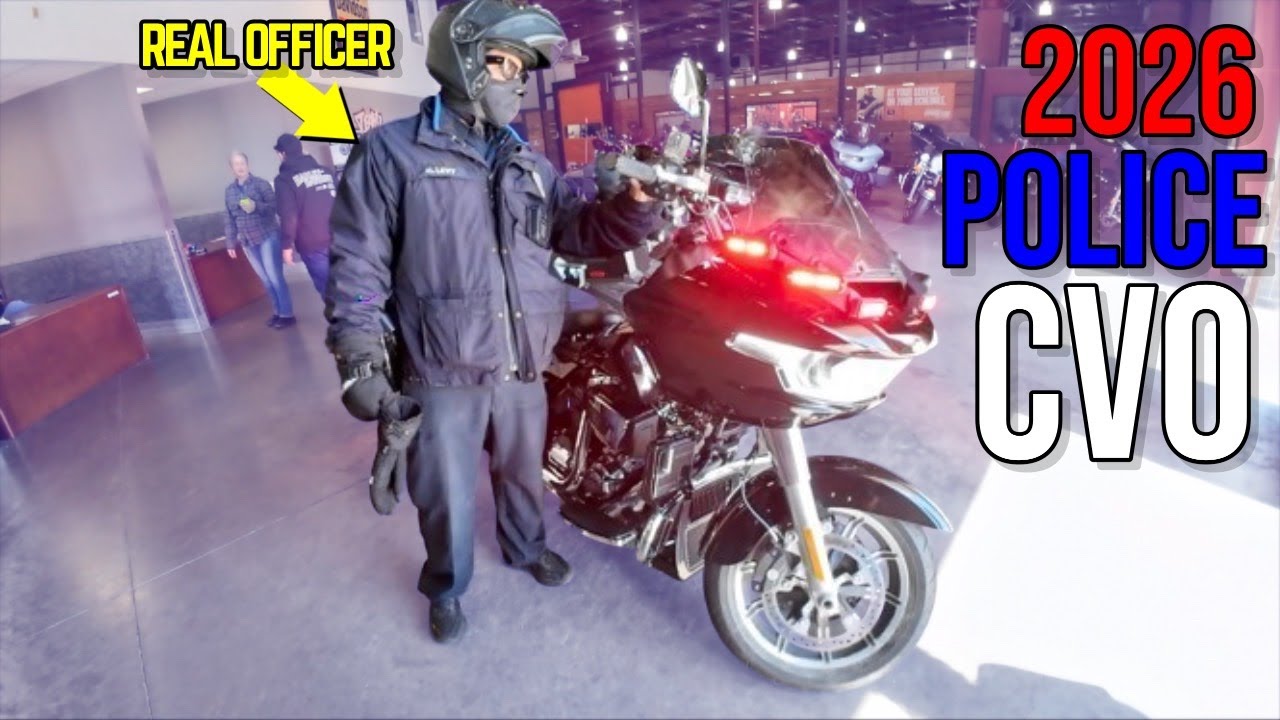 Первый полицейский мотоцикл Harley от CVO, покоривший Хьюстон!