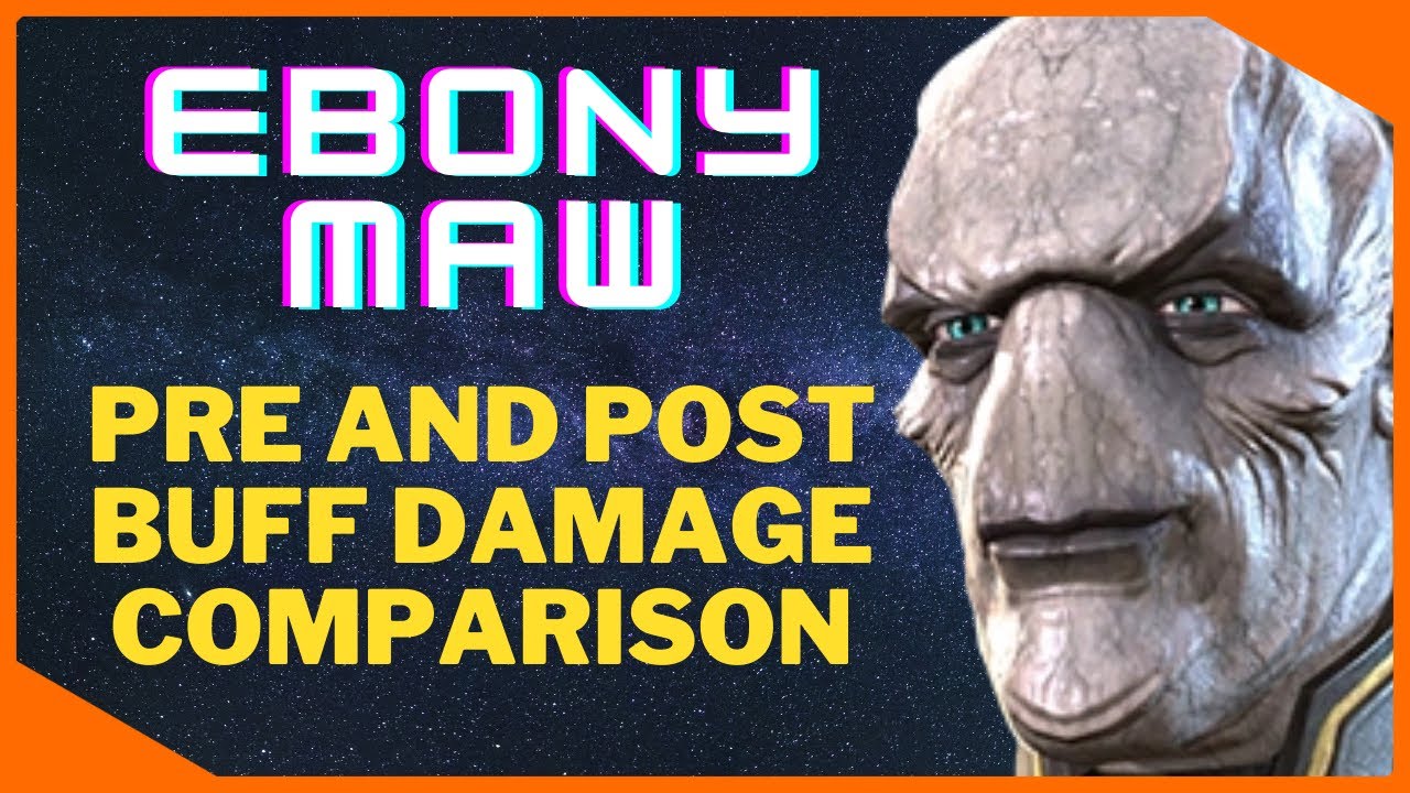 Ebony Maw Pre And Post Buff Damage Comparison! With And Without Synergy Teams!