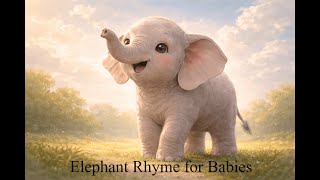 Elephant Rhyme for Babies | Calm Animal Song | Nursery Rhymes screenshot 5