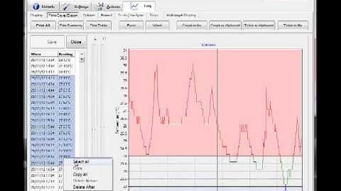 eTemperature Exporting Results
