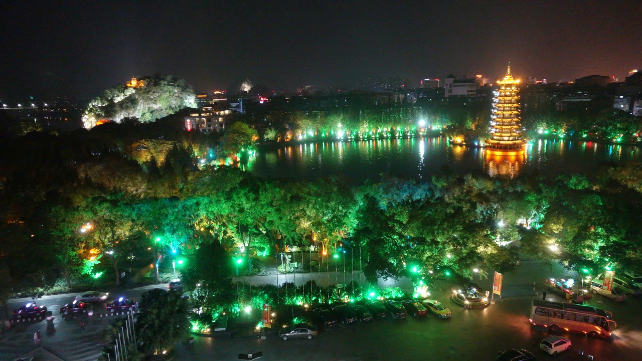 Guilin City China Lake and Pagoda TIme Lapse Gary Hoover November 2017