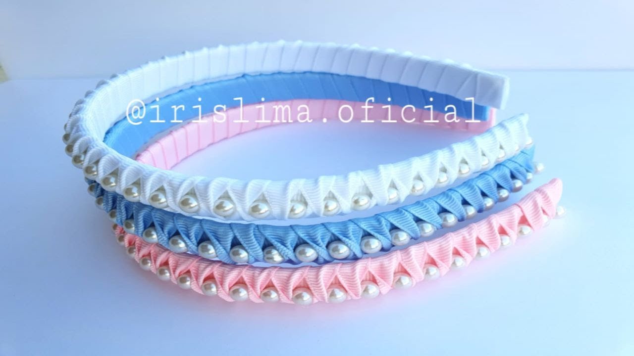 Tiara com cordão de pérolas ♦ PAP DIY com Iris Lima