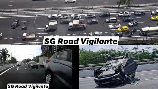 Famous 17jul2021 pie 4 vehicle chain collision front/rear footage honda jazz flip after swerving Wealth