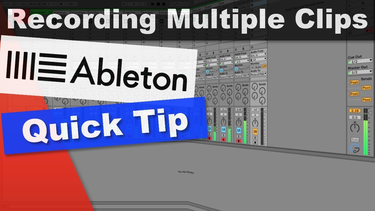 HOW TO: Recording Multiple Clips in Ableton 10 - YouTube