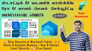 🔐 Data Security in Microsoft Fabric 🏗️ | Static & Dynamic Masking + Row & Column Level Security 🚀