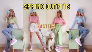 PASTEL Outfits for Spring !! (while in quarantine)