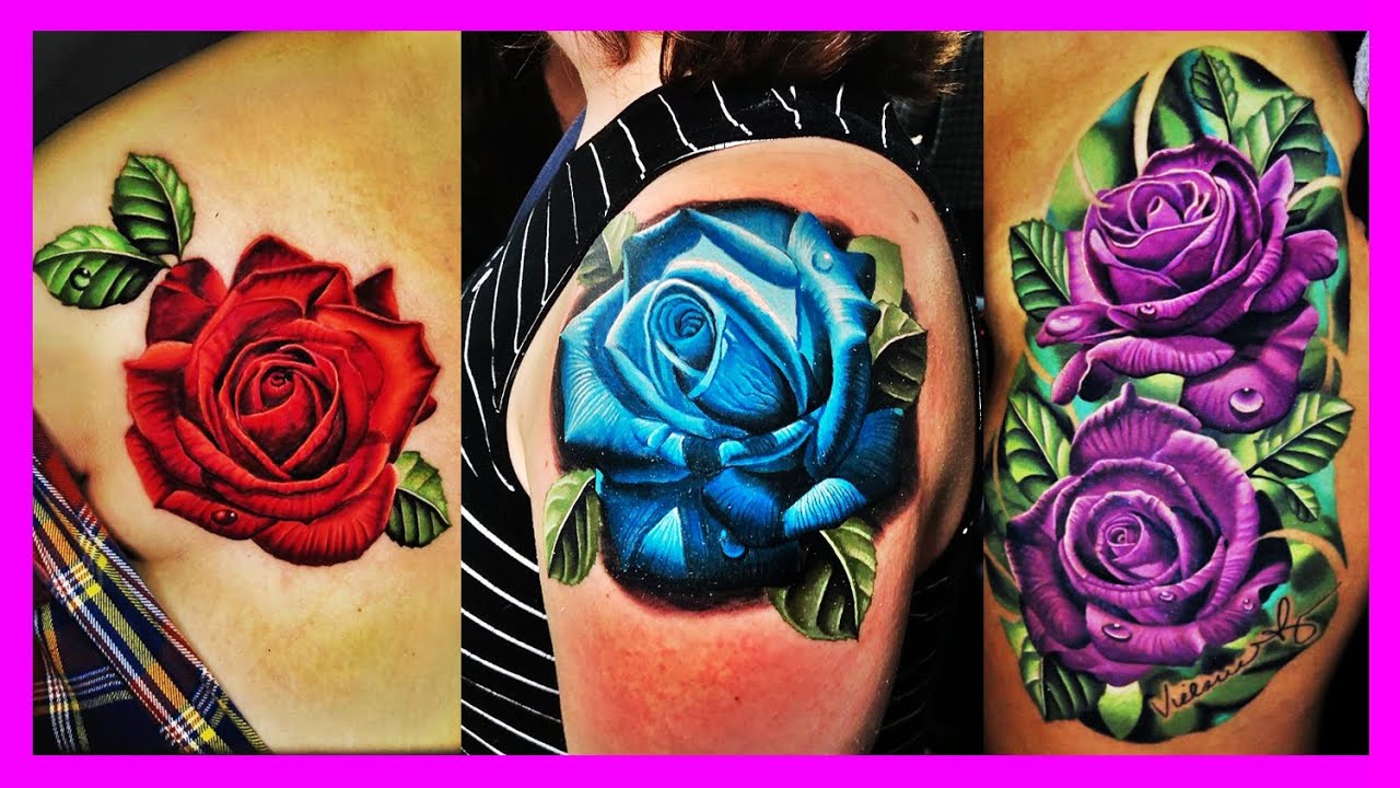 BallisticSparta on Twitter New Tattoo Red and blue are for me and  purple is because everyone in my family have a purple flower roses  tattooart httpstcozSVEX0Dlqj  Twitter