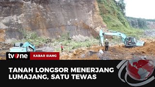 Petugas Kerahkan Alat Berat Cari Korban Tebing Longsor Tertimbun | Kabar Siang tvOne