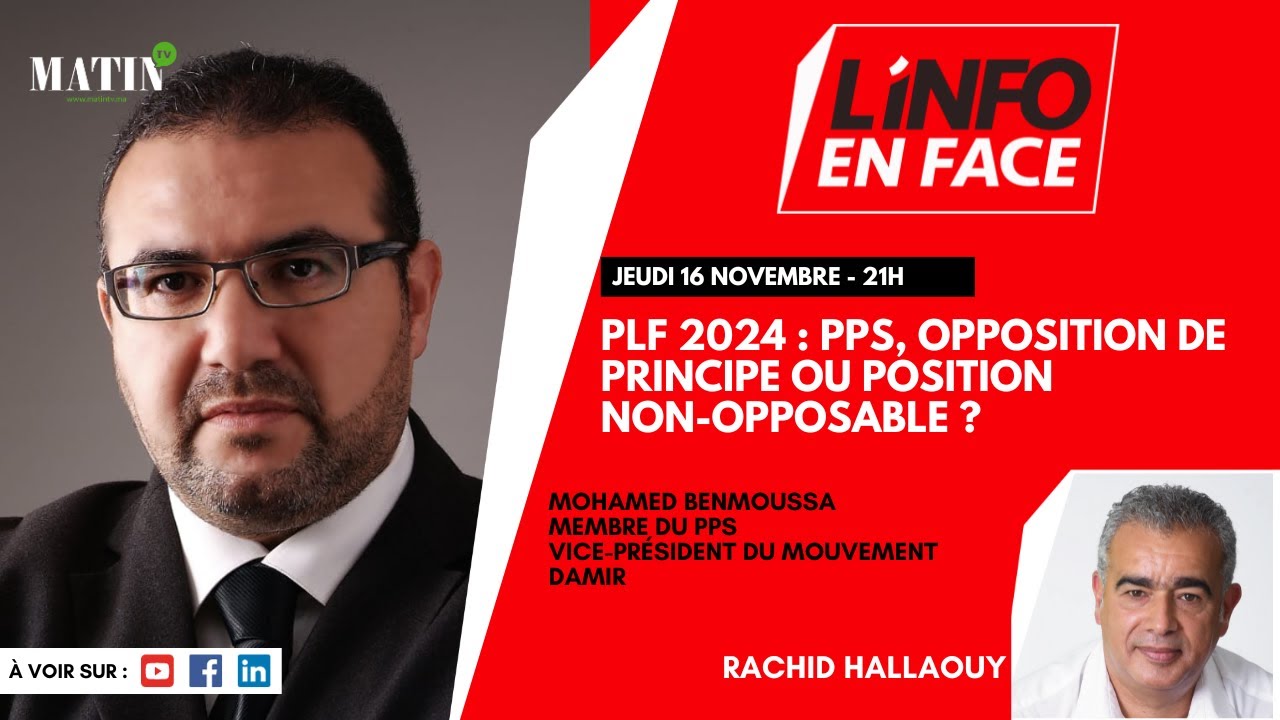 L'Info en Face avec Mohamed Benmoussa