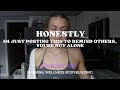 a very honest personal update snicker szn | natural wellness bodybuilding