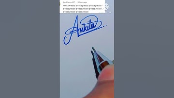 Ankita signature #Ankita name signature # Ankita #Ankita name writing #calligraphy #ytshorts