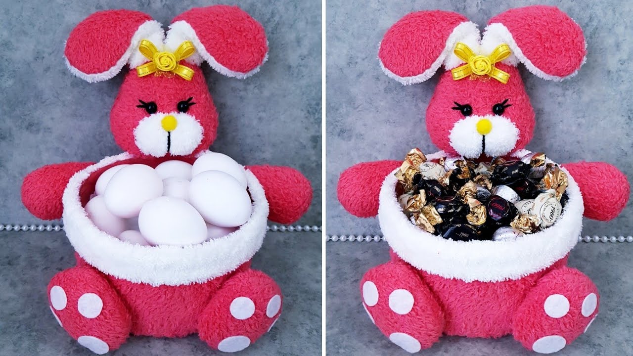 😍Отличная идея для подарка/👌Создание корзины с кроликами/🌹Детям понравится