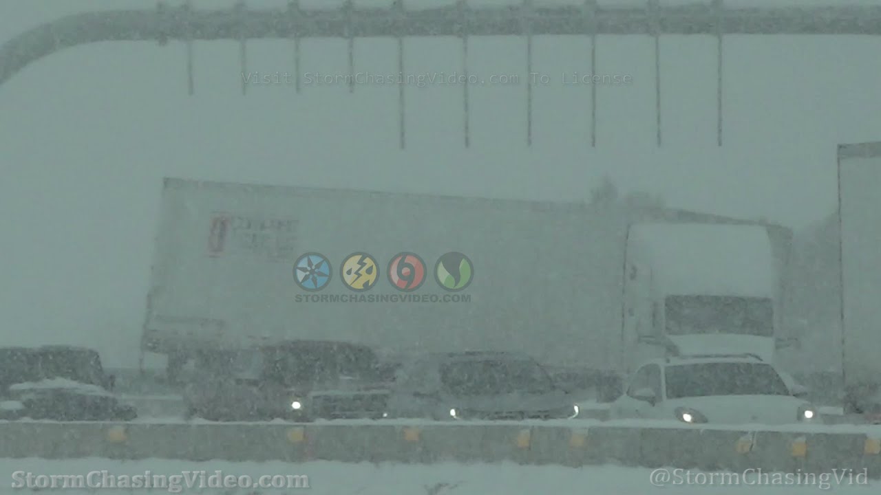 I25 Semi Accident In Winter Storm Backs Up Loveland, CO Colorado - 1/18/2023