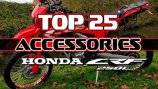 Top 25 Honda CRF250L Accessories for Adventure Motorcycle Riding Dual Sport  2020 Road to Adventure