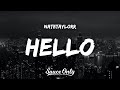 NateTaylorr - Hello (Lyrics)