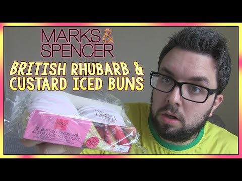 Marks & Spencer Rhubarb & Custard Iced Buns Review
