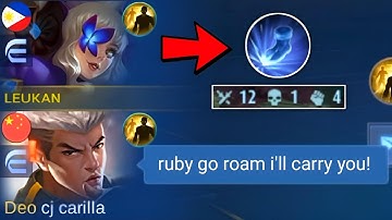 ROAMER RUBY IS SECRETLY CARRY IN SOLO RANK!?🔥 RUBY BEST BUILD 2022 - MLBB