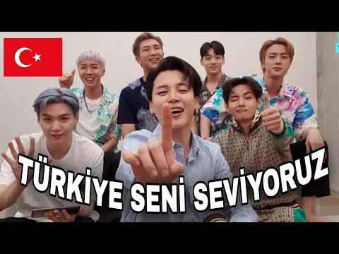 BTS yine TÜRKİYE'YE SEVGİLERİNİ YOLLADI