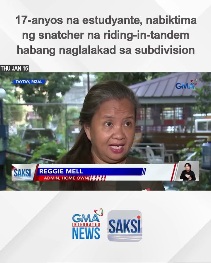 17-anyos na estudyante, nabiktima ng snatcher na riding-in-tandem habang naglalakad sa... | Saksi