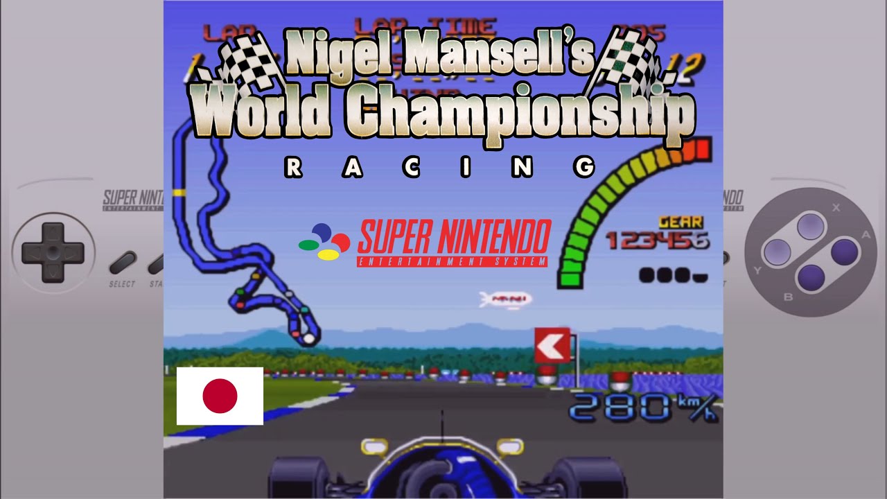 Nigel Mansell's World Championship (SNES) 15th Race: Suzuka Japan