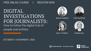 Digital investigations for journalists: How to follow the digital trail of people and entities