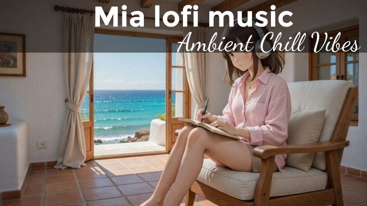 Jazz for Studying & Relaxing ☕🎧 | Cozy Ambient Chill with Mia Lofi Music Beach Paradise 2