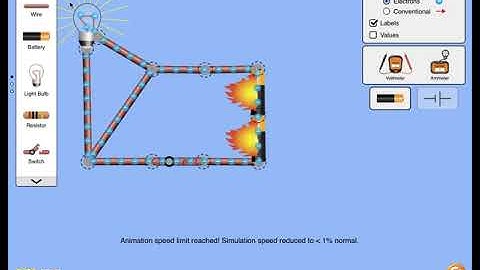 how to make a short circuit in PHET