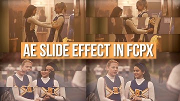 ae slide effect tutorial in fcpx
