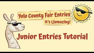 TUTORIAL - Registering Junior Fair Entries
