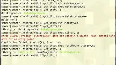 how to create c# DLL in Ubuntu