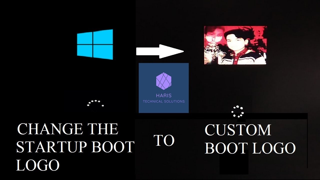 how to change windows 10 boot logo