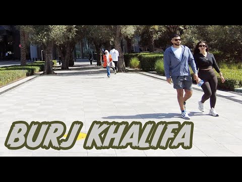 4K - Burj Khalifa Dubai - LIME Scooter TOUR - Walking Video - Business Bay / Downtown Dubai