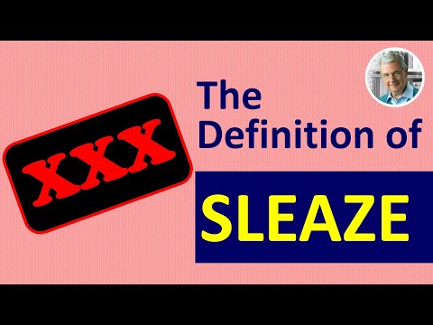 Video: Was ist die Definition von sleaziest?