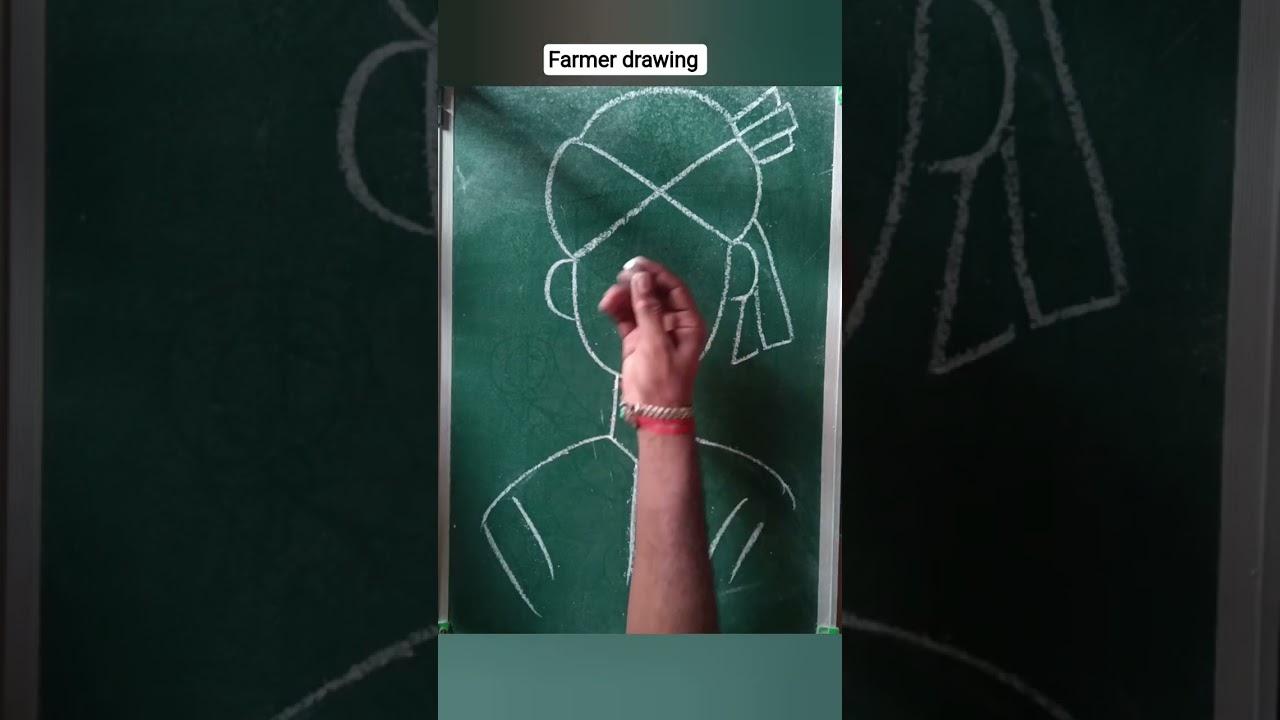 farmer easy drawing 