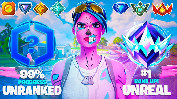 Unranked To Unreal WORLD RECORD Speedrun.. (Fortnite Ranked Reload)