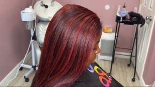 Mahogany and Red Hair Color Tutorial | Red Hair Tutorial | Cassandra Olivia