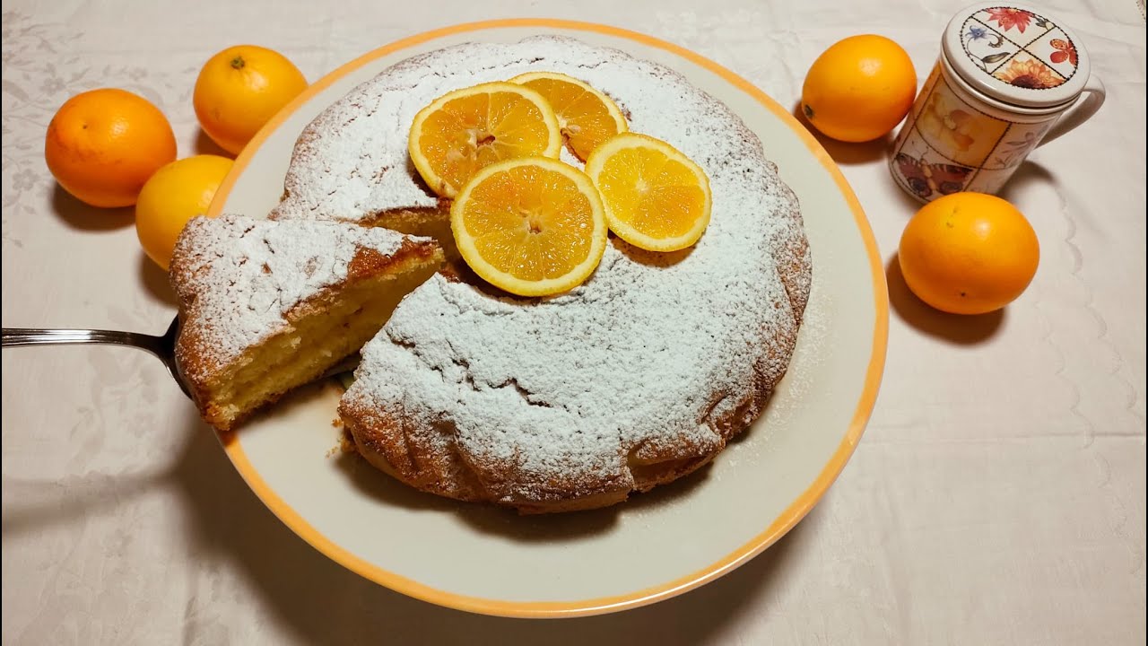 TORTA ALL'ARANCIA SENZA GLUTINE SOFFICISSIMA